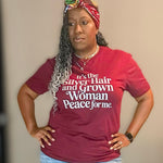 Load image into Gallery viewer, Silver Hair Grown Woman Peace Tee

