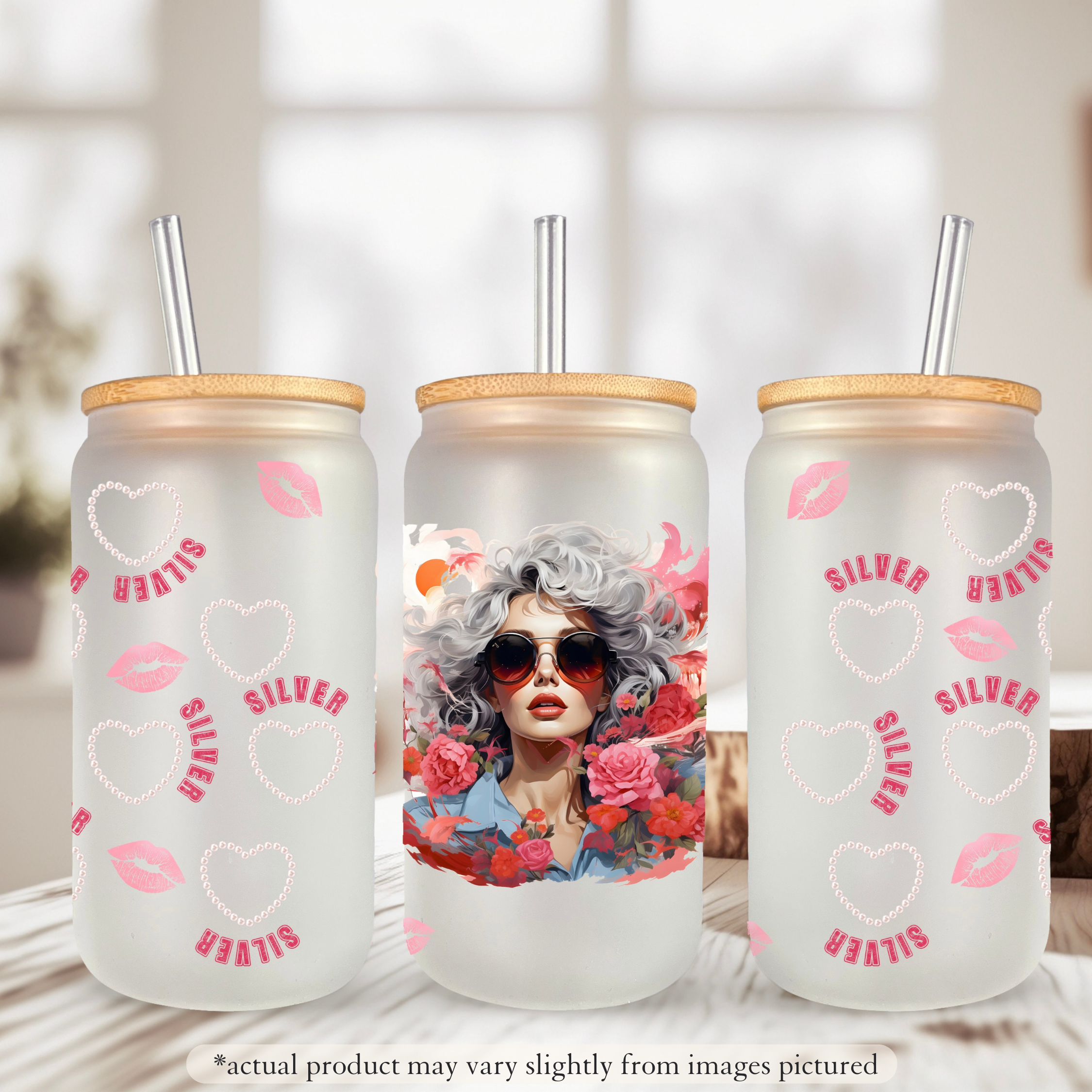 Cute Cups with Straws for Women on the Silver Hair Journey | Pearl Silver Queen