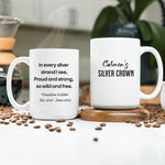 Load image into Gallery viewer, (Personalized) Silver Crown Mug
